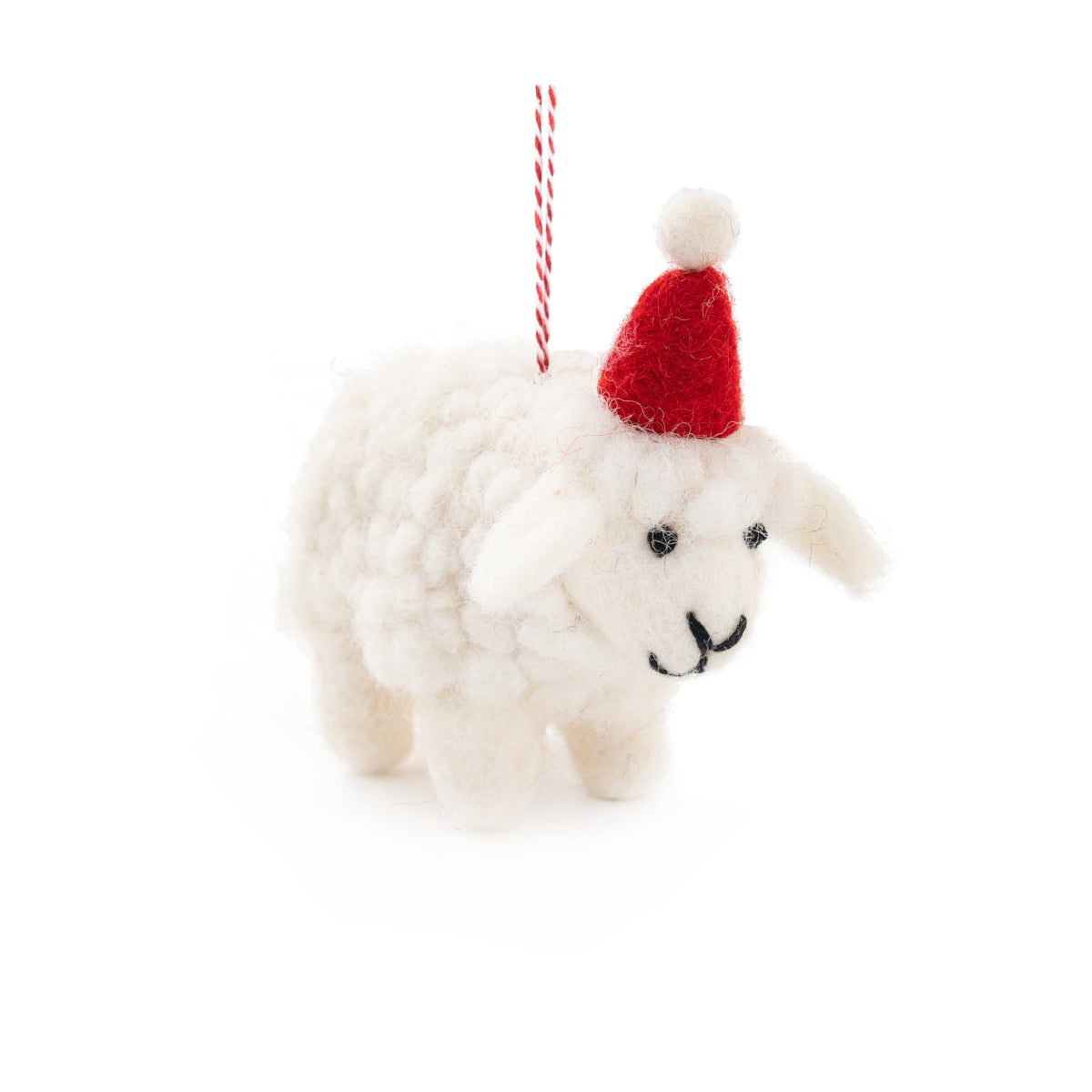 Sheep Felt Ornament White