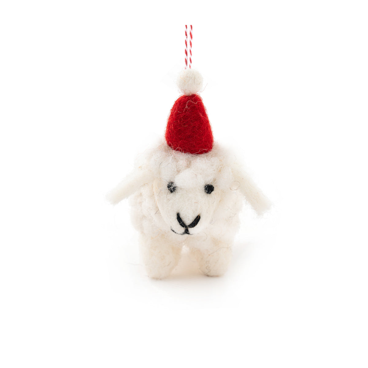 Sheep Felt Ornament White