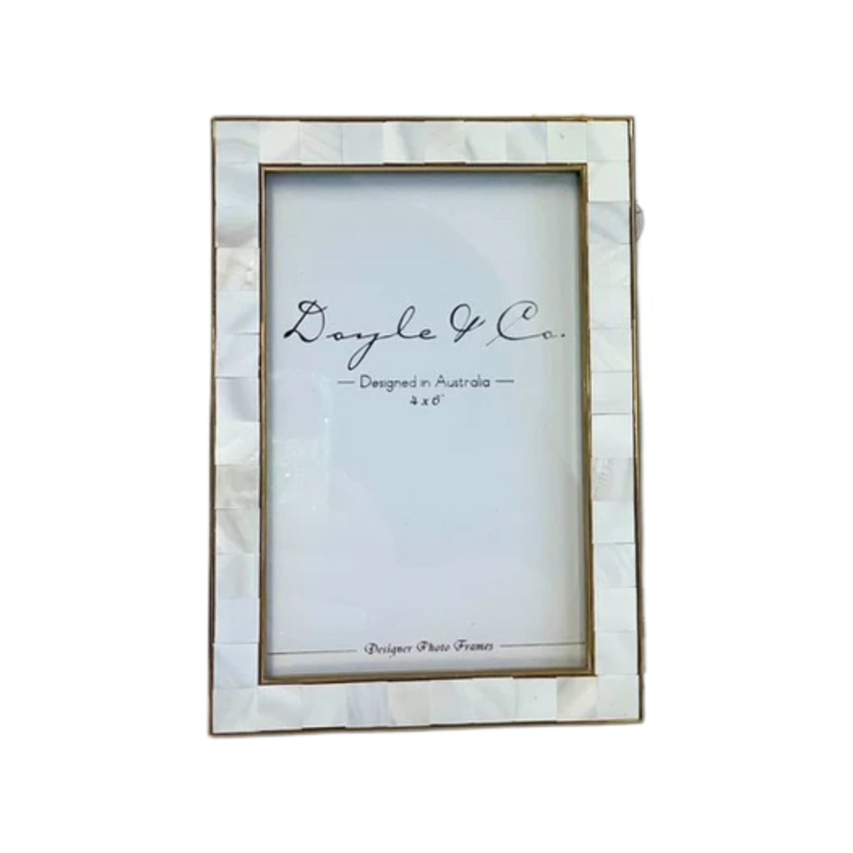 Flair Gifts and Home Mother of Pearl Frame Gold Plated 10 x 15 cm | Minimax