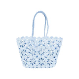 French Bazaar Jane Crochet Basket Hydrangea/Gold | Minimax