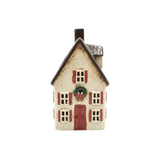 French Country Villa with  Wreath Tealight Slate Tall 12x11.5x22.5cm | Minimax