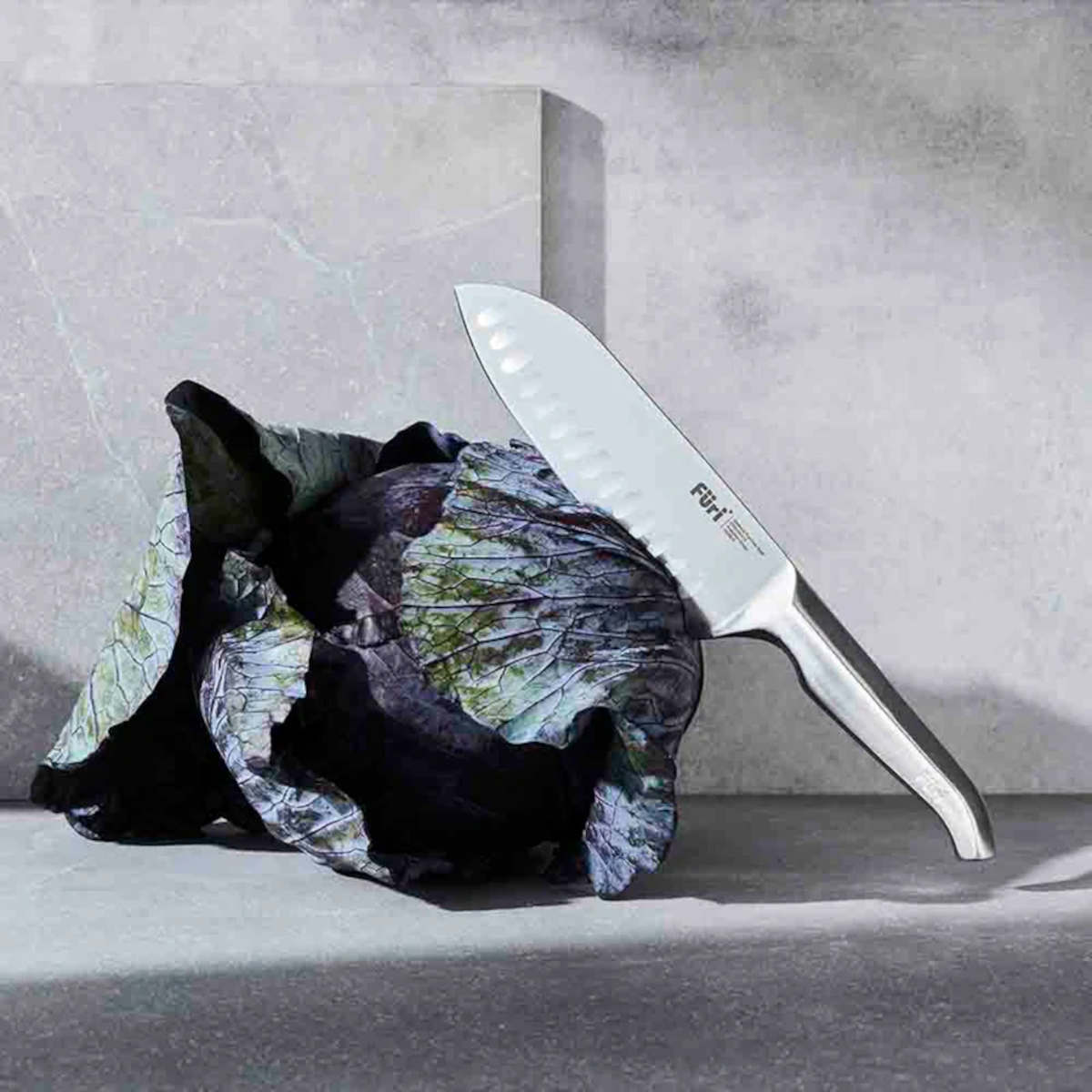 Furi Pro Stone Knife Block Set Snow Terazzo 5 Piece | Minimax