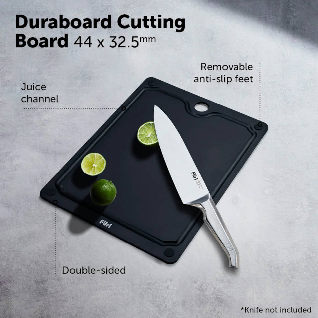 Removable anti-slip feet for added stability while cutting