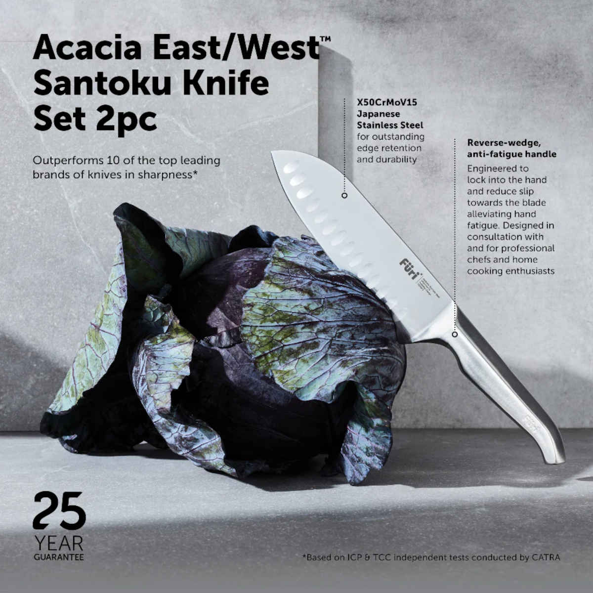 Furi East West Santoku Set 2 Piece | Minimax