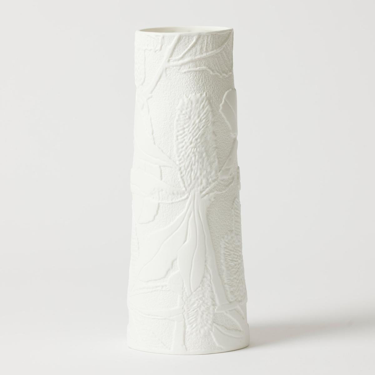 Pilbeam Living Banksia White Vase L 13x34