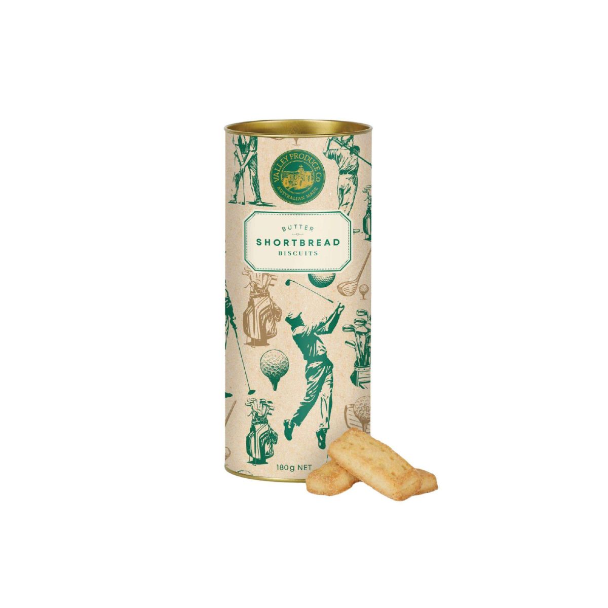 Valley Produce Co. Golf Shortbread Tube 180g