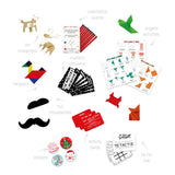 Mistletoe & Merry Cracker Forest Scene 27cm (Set of 8) | Minimax