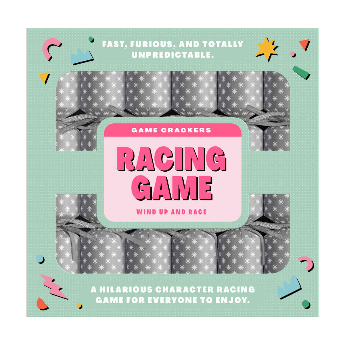 Mistletoe & Merry Racing Game Cracker 30cm (Set of 6) | Minimax