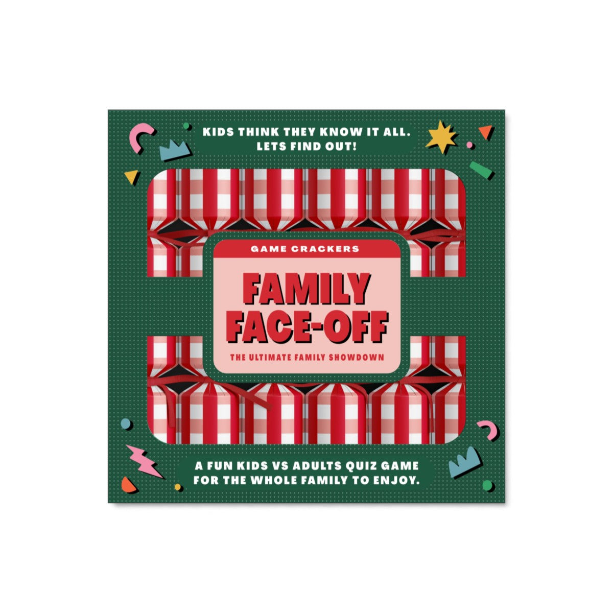 Mistletoe & Merry Games Family Face-Off Crackers 30cm Set of 6