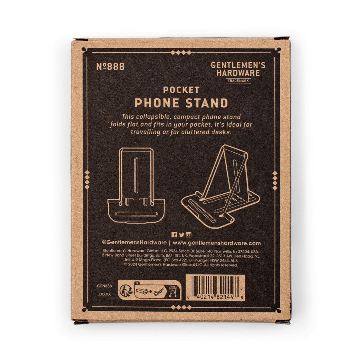 Gentlemen's Hardware Pocket Phone Stand | Minimax