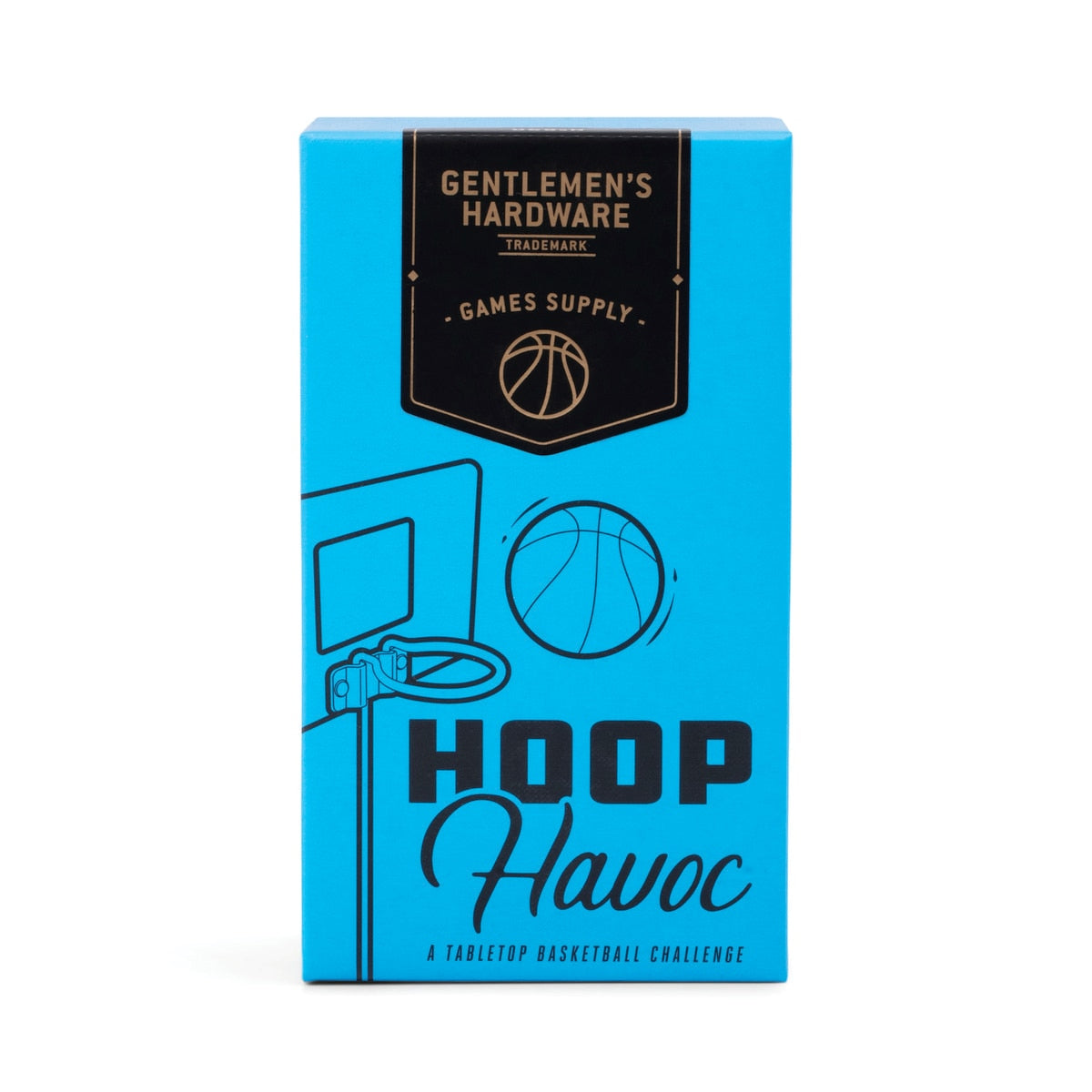 Gentlemen’s Hardware Basketball Shot Game box in bright blue with hoop and ball graphic
