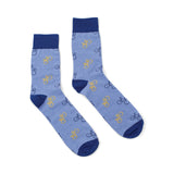 Gentlemen’s Hardware Saddle Up Socks in a Tin Can featuring vintage yellow bike-themed design