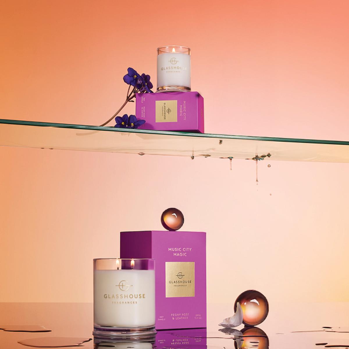Glasshouse Fragrances Music City Magic Candle 380g | Minimax
