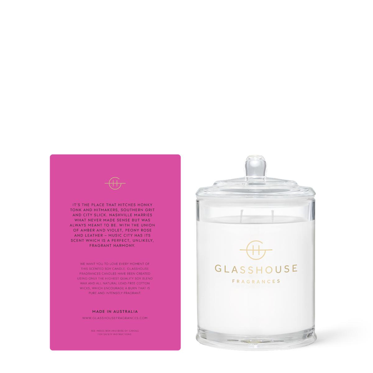 Glasshouse Fragrances Music City Magic Candle 380g | Minimax