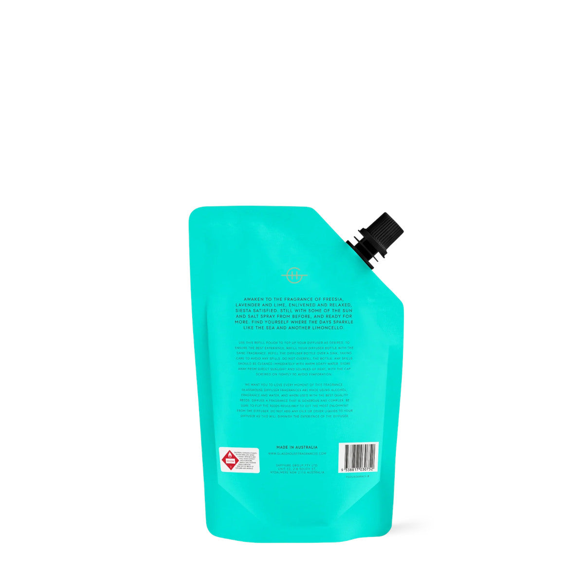 Glasshouse Fragrances Diffuser Refill Lost in Amalfi 250ml | Minimax