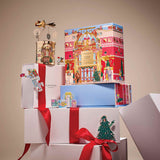 Glasshouse Fragrances A Tahaa Affair Vanilla Caramel Candle 380g – festive candle in gold jar with vanilla caramel scent and carousel lid