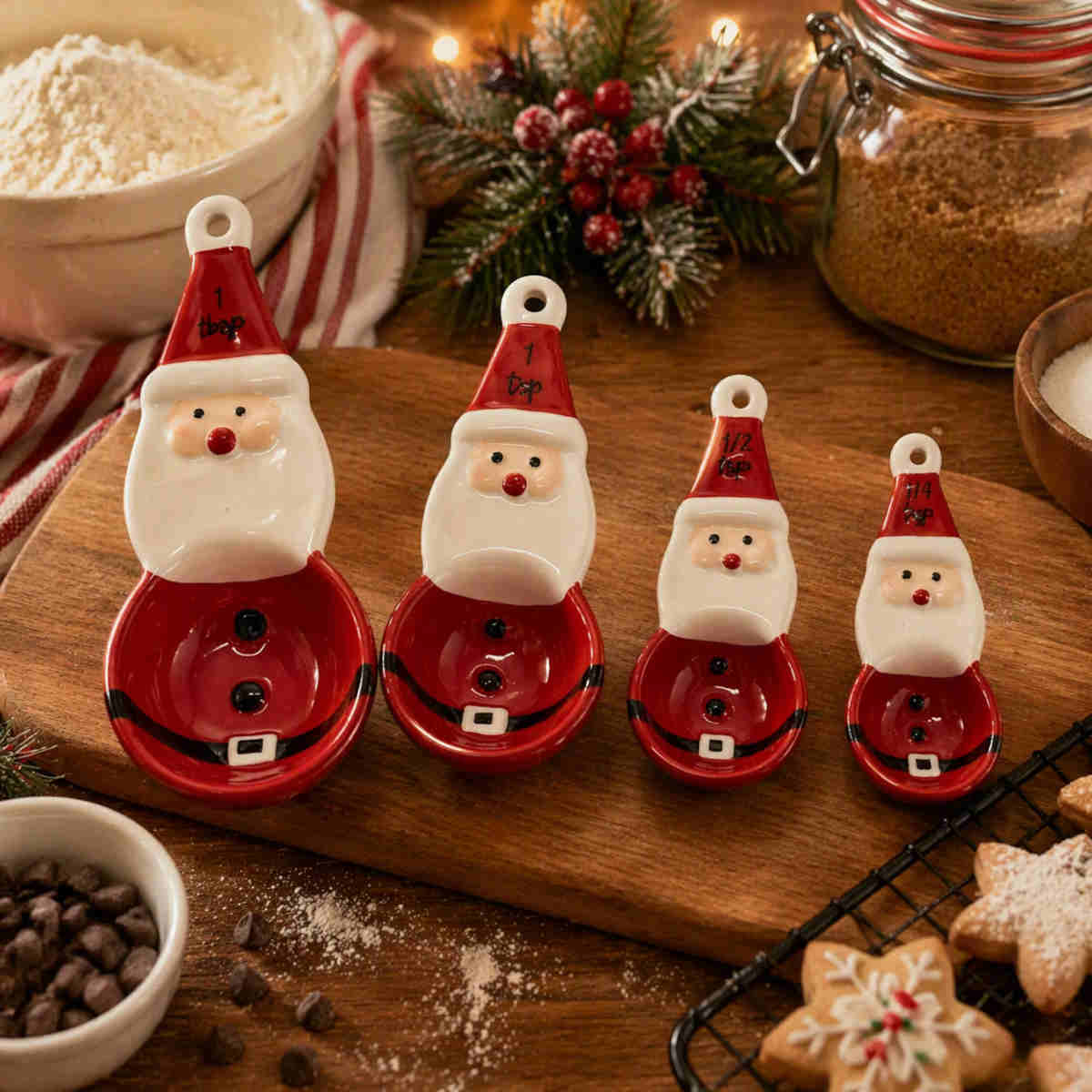Gala Santa Measuring Spoon Red (Set of 4) | Minimax