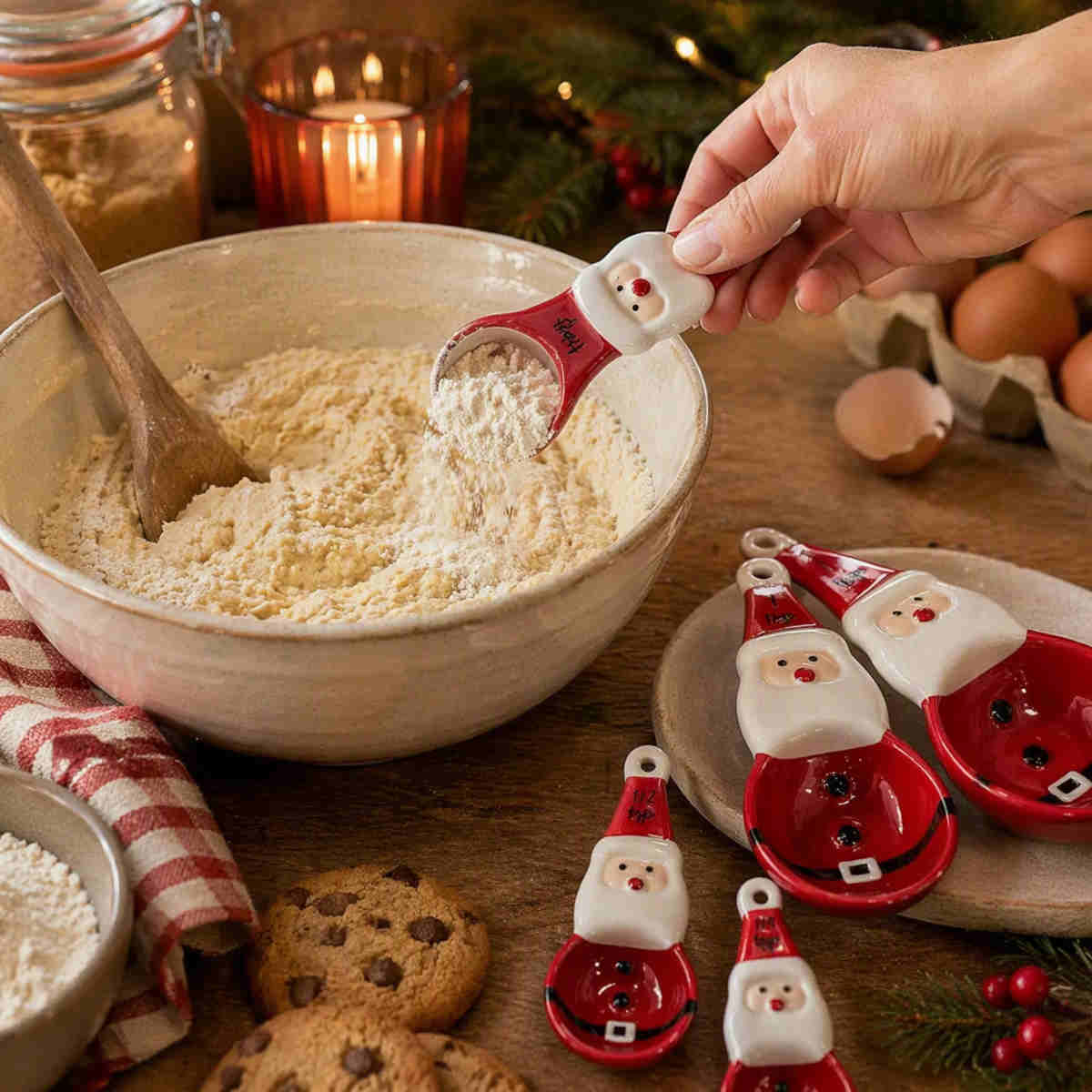 Gala Santa Measuring Spoon Red (Set of 4) | Minimax