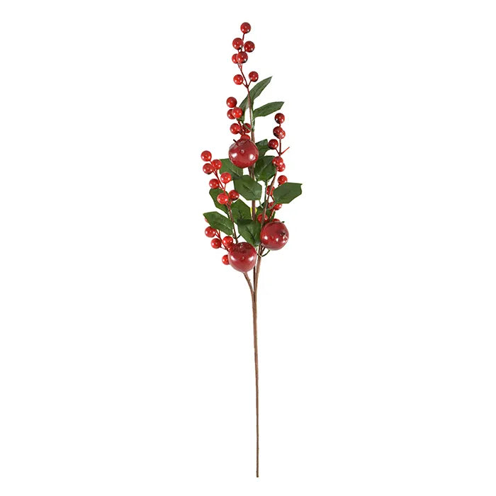 Gala Berry Spray with Apples Leaves 60cm | Minimax