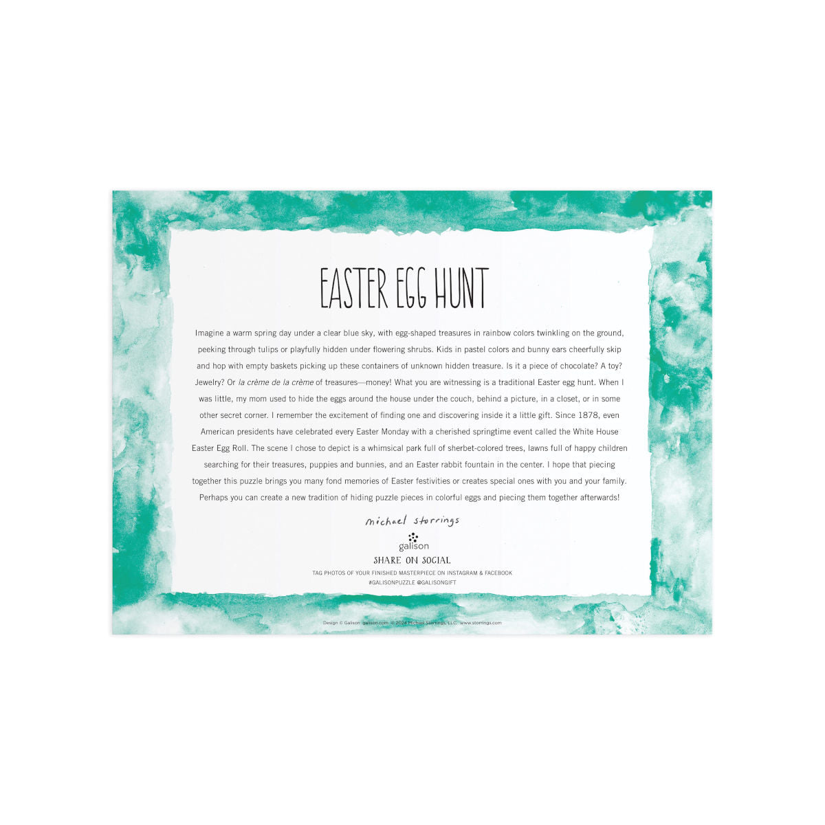 Galison Michael Storrings Easter Egg Hunt 1000 Piece | Minimax