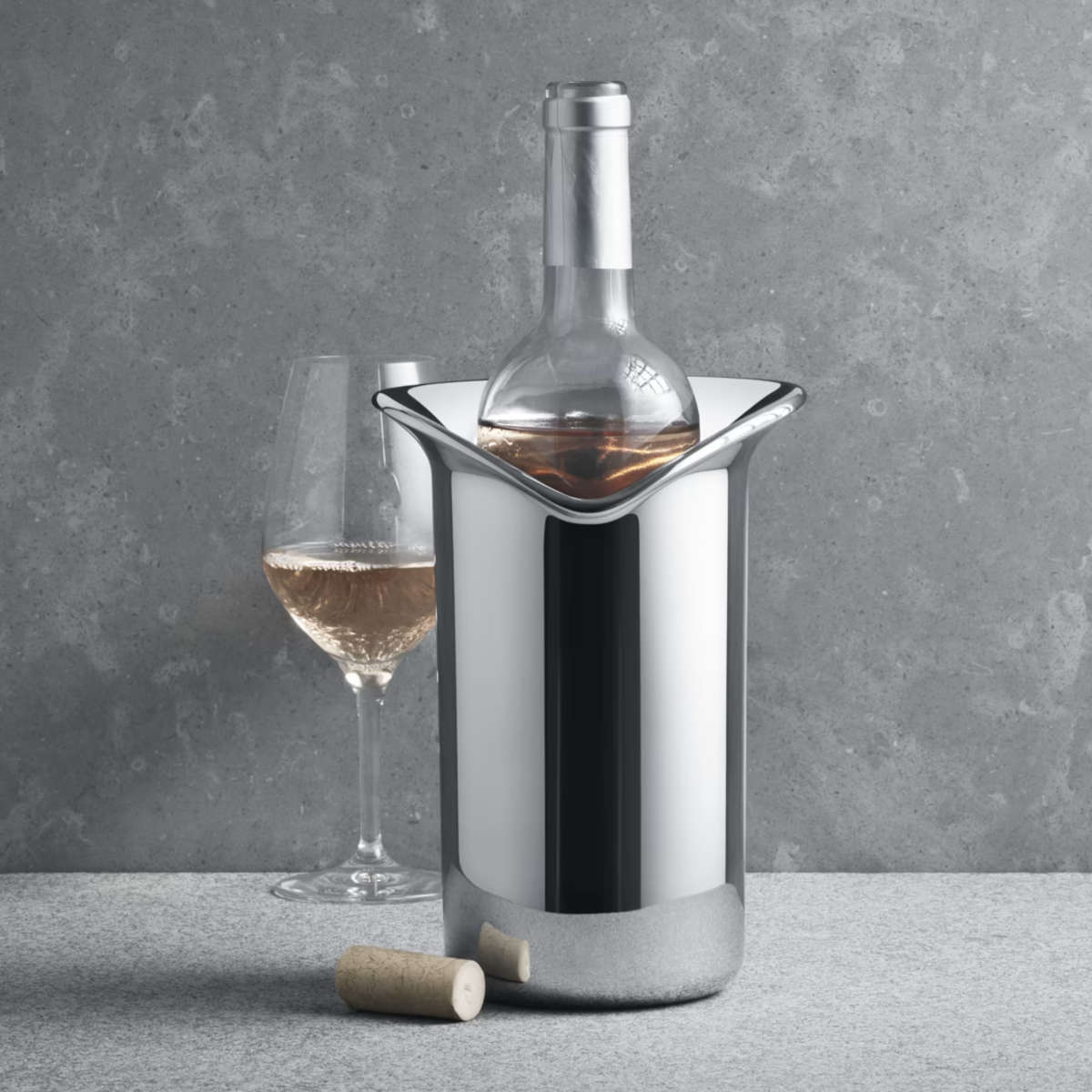 Georg Jensen Stainless Steel Wine & Bar Wine Cooler | Minimax