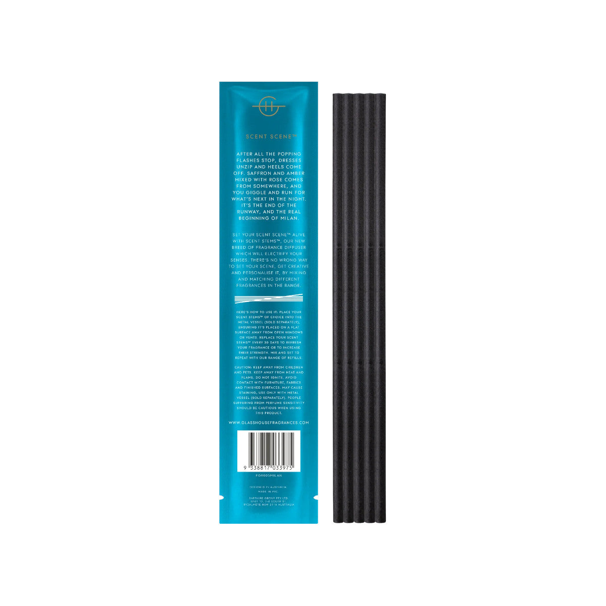 Glasshouse Fragrances Midnight in Milan Replacement Scent Stems | Minimax