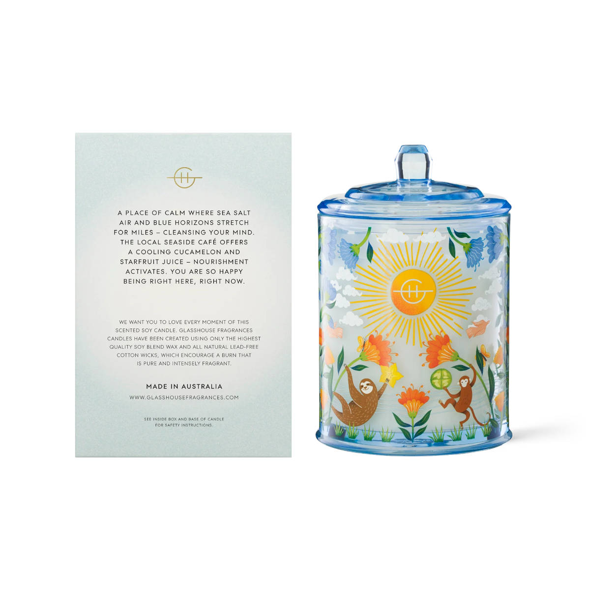 Glasshouse Fragrances Limited Edition Mocktail Meditation Candle 380g | Minimax