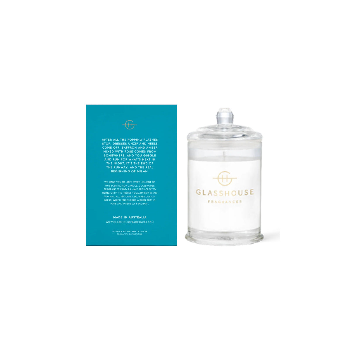 Glasshouse Fragrances Midnight in Milan Candle 60g | Minimax