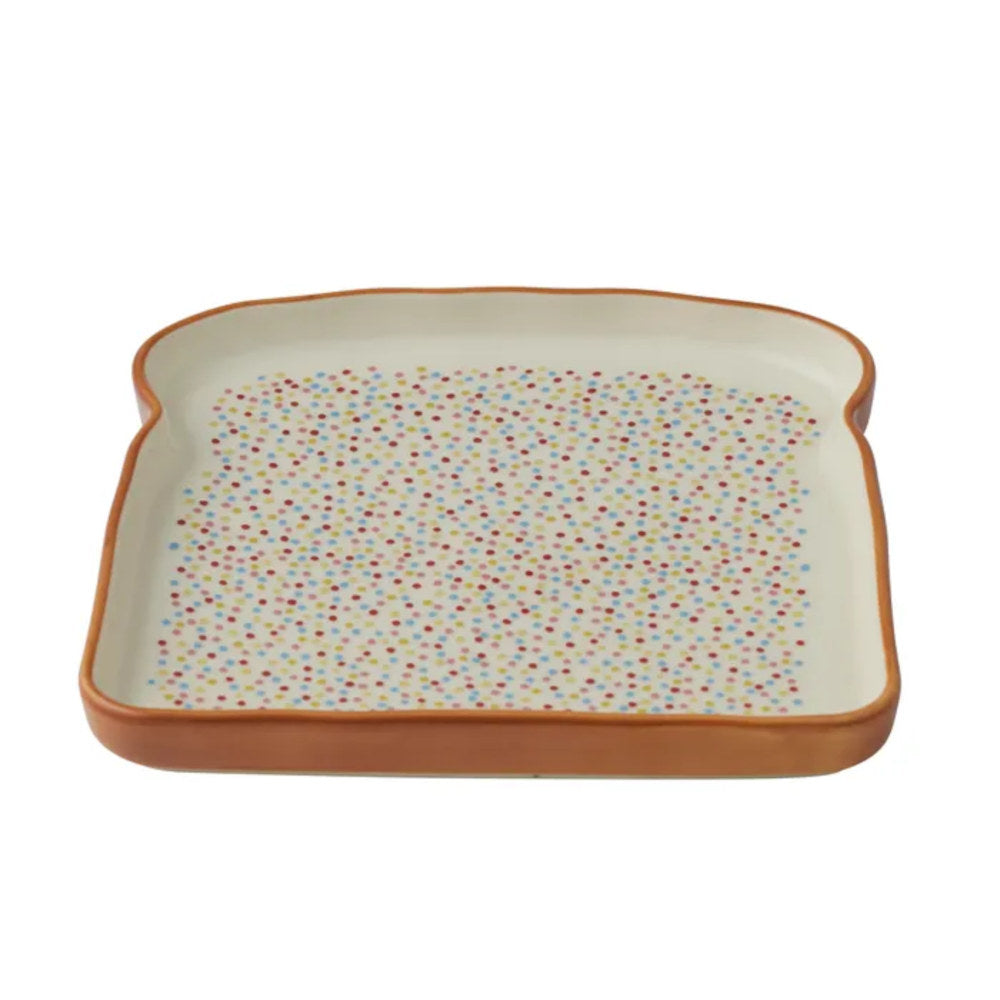 Goldy Gifts Fairy Bread Ceramic Plate 16x16cm | Minimax