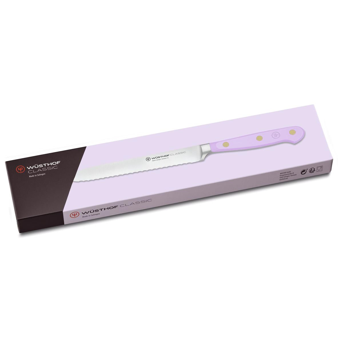 Wusthof Classic Colour Purple Yam Serrated Utility Knife 14cm
