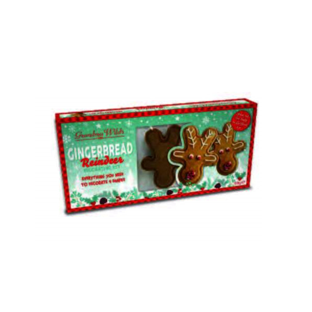 Grandma Wild's Gingerbread Reindeer Biscuits Decorating Kit 99g Minimax