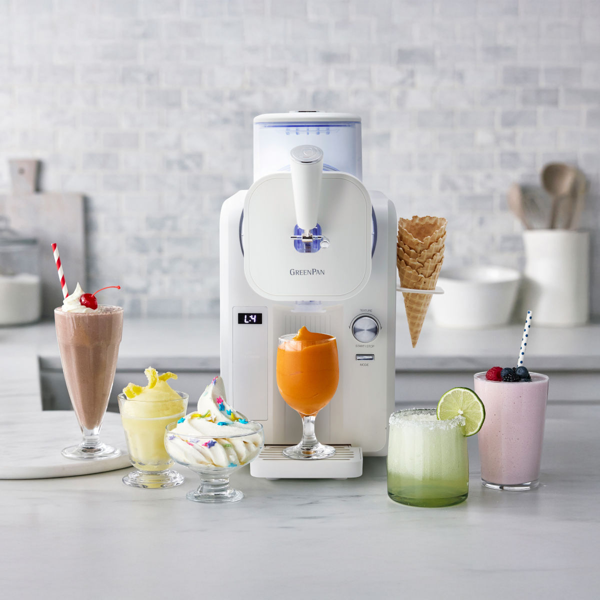 GreenPan Frost Ice-Cream & Slushie Maker Cream 1.9L