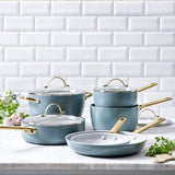 GreenPan Padova Cookware Set Smokey Blue (Set of 6) | Minimax