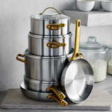 GreenPan Padova Stainless Steel Cookware Set 6 Piece | Minimax