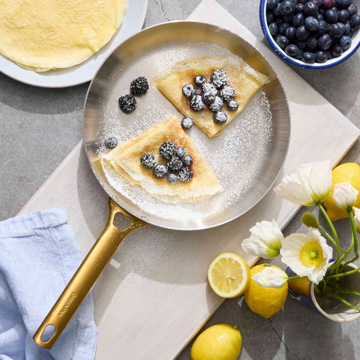 GreenPan Padova Stainless Steel Frypan Set 26 & 30cm | Minimax