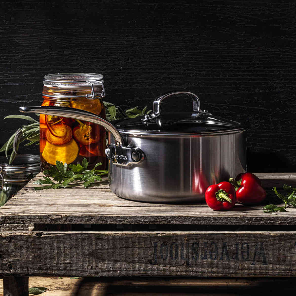 GreenPan Premiere Saucepan 20cm (3.1L) | Minimax