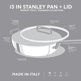 GreenPan Stanley Tucci Stainless Steel Stanley Pan 33cm (6.2L) | Minimax