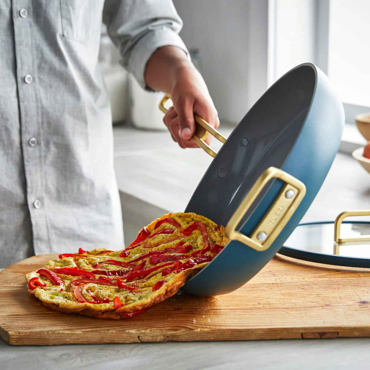 GreenPan™ Stanley Tucci™ Ceramic Nonstick Frypan Venetian Teal 30cm | Minimax