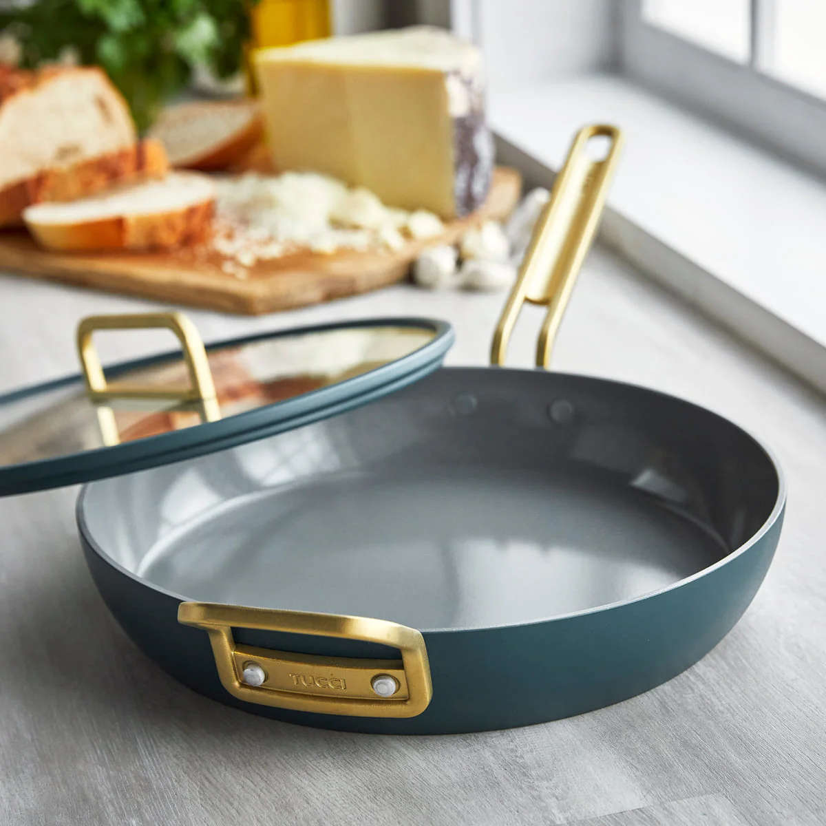 GreenPan™ Stanley Tucci™ Ceramic Nonstick Frypan Venetian Teal 30cm | Minimax