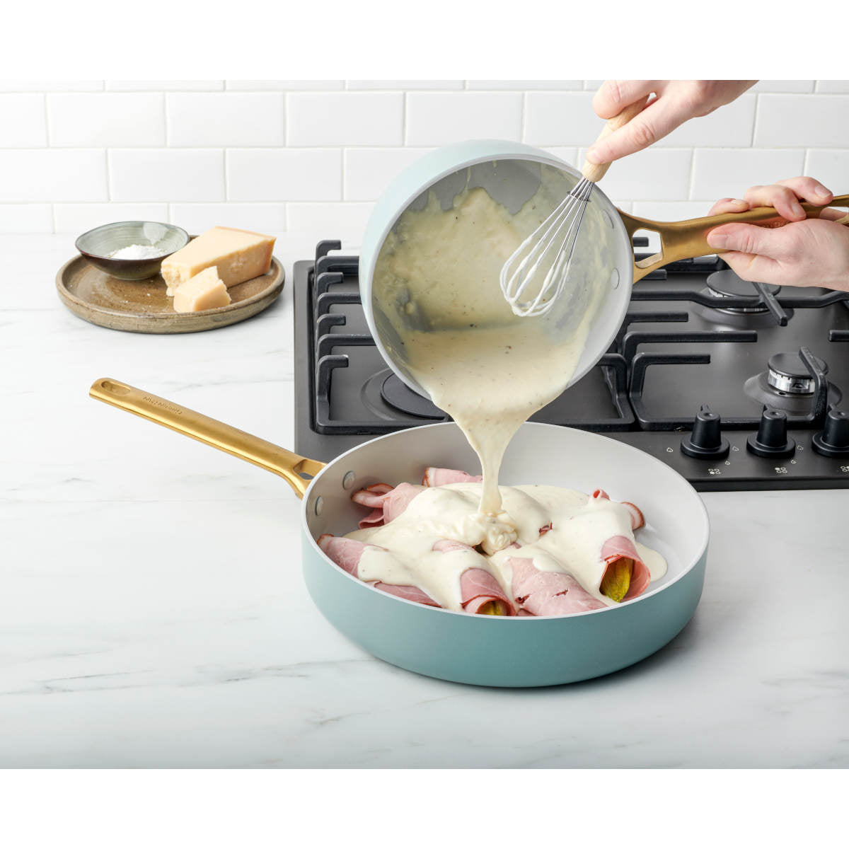 GreenPan Padova Saute Pan Smokey Blue 28cm | Minimax