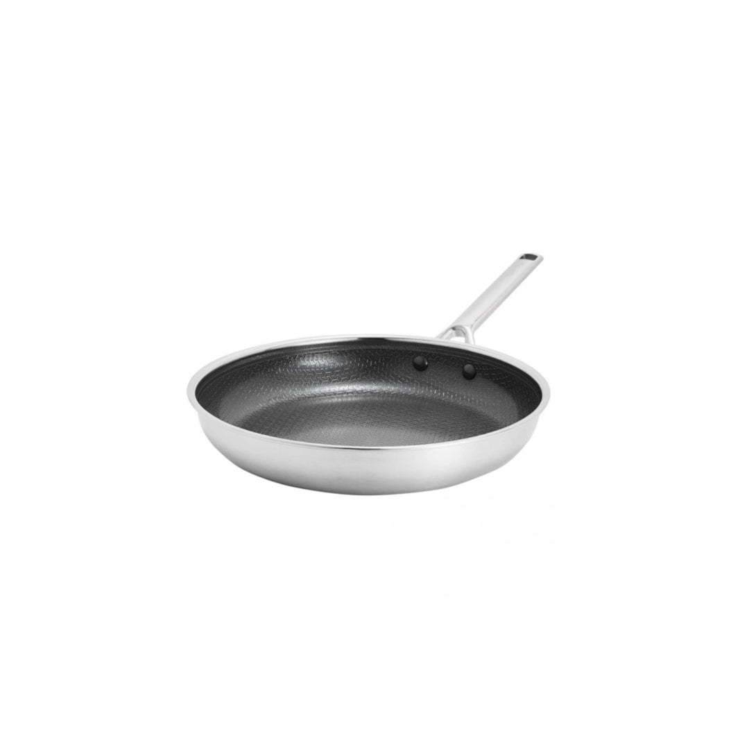 Greenpan Apex Frypan 20cm, angled view of large frypan with nonstick interior and ergonomic handle