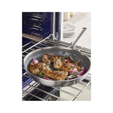 Greenpan Apex Frypan 20cm, angled view of large frypan with nonstick interior and ergonomic handle