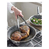 Greenpan Apex Frypan Set 24cm & 28cm, angled view of two frypans with nonstick interior and ergonomic handles