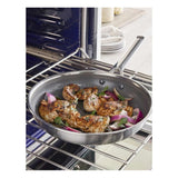 Greenpan Apex Frypan Set 24cm & 28cm, angled view of two frypans with nonstick interior and ergonomic handles