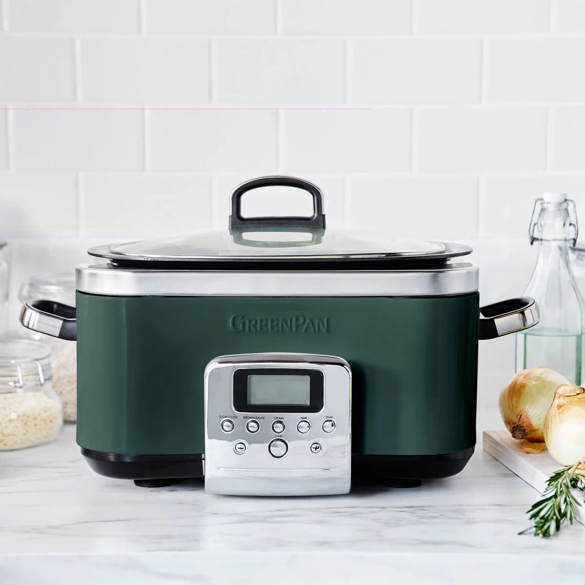 Greenpan Elite Slow Cooker Pine Green 6L | Minimax