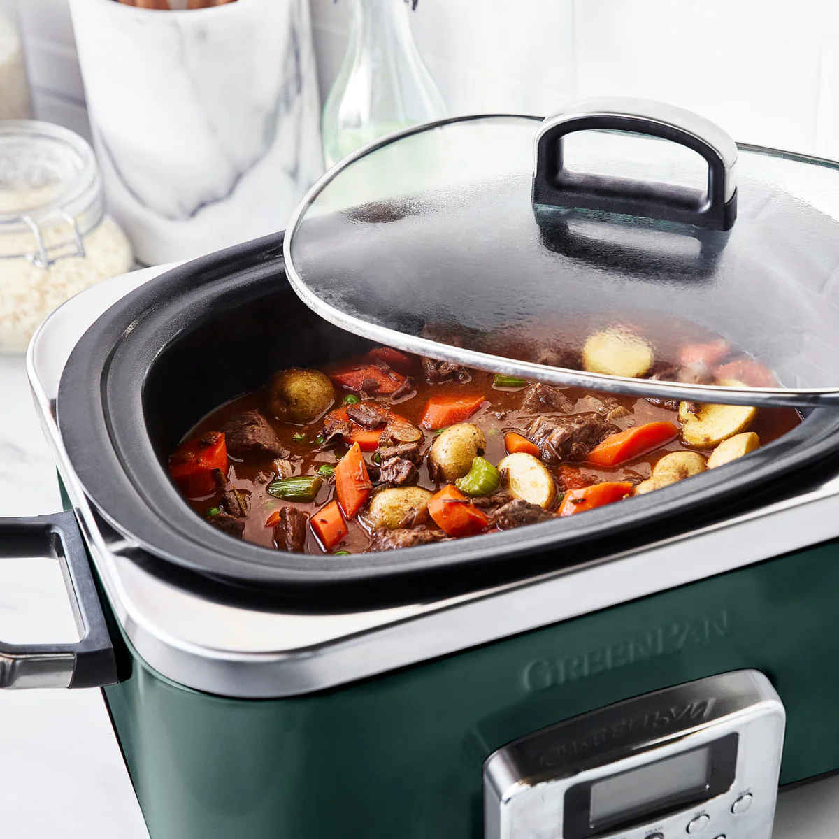 Greenpan Elite Slow Cooker Pine Green 6L | Minimax