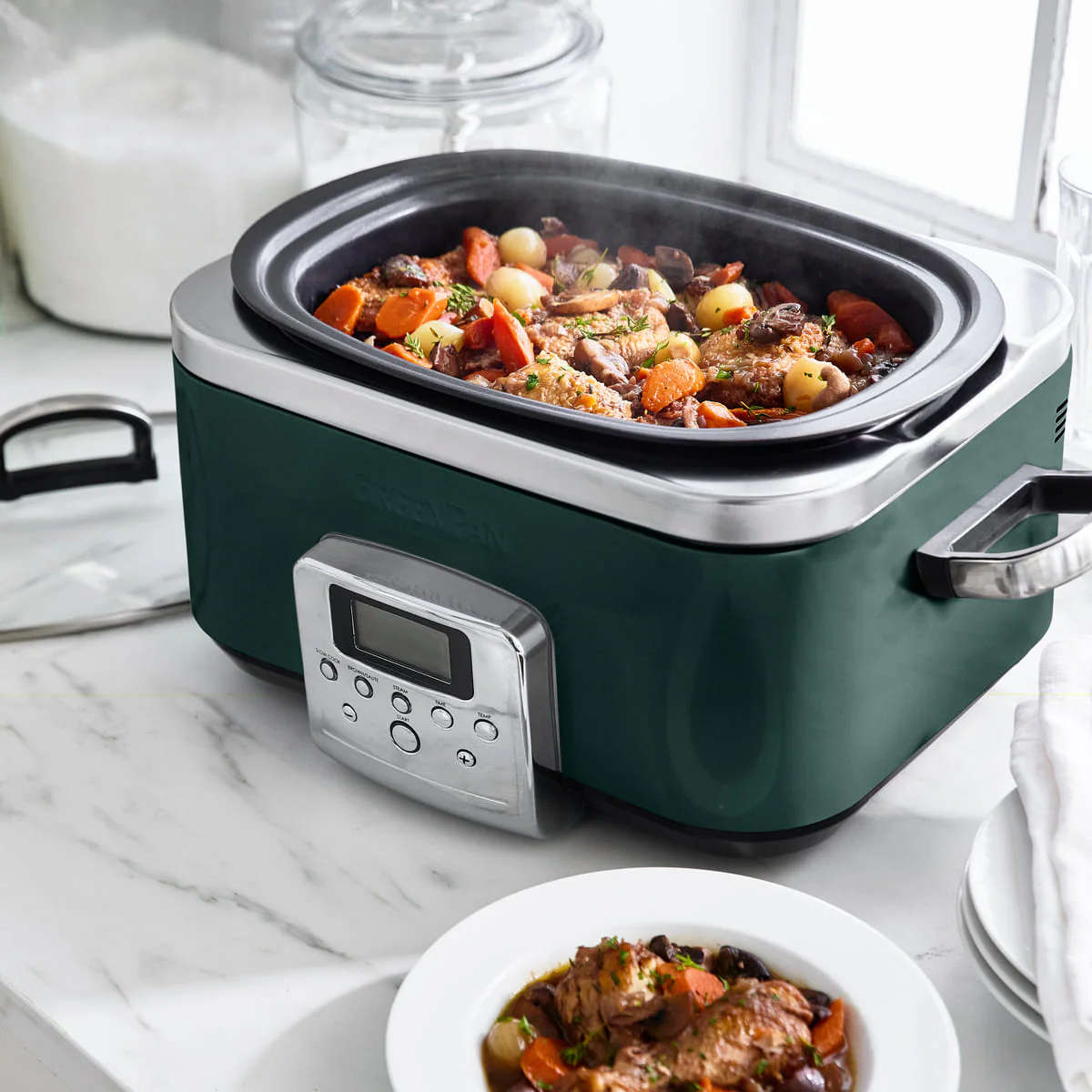 Greenpan Elite Slow Cooker Pine Green 6L | Minimax
