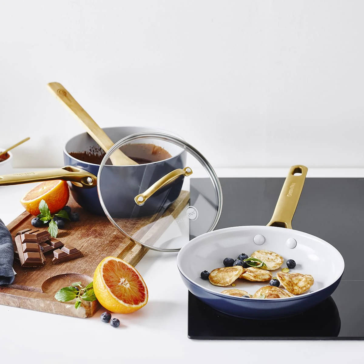 Greenpan Padova Cookware Set Navy 6 Piece Minimax