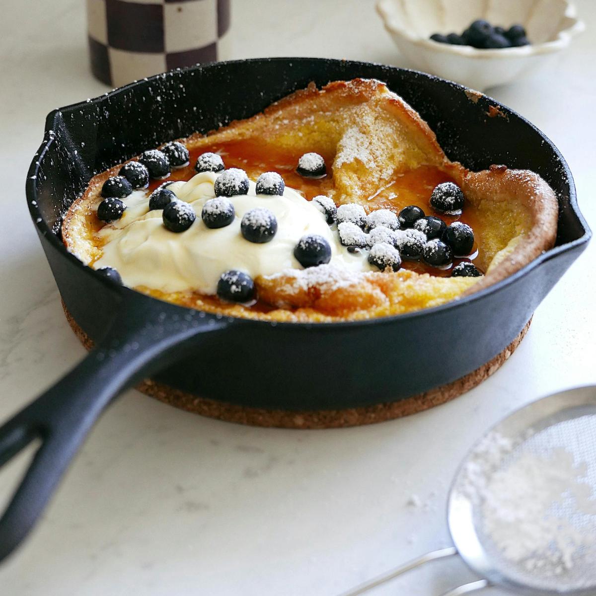 20cm Antique Black Satin Enamel Lil Legacy Pan