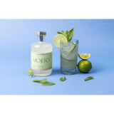 Bottle of Here's How Mojito with a glass of mojito, lime wedges, and mint leaves | Minimax